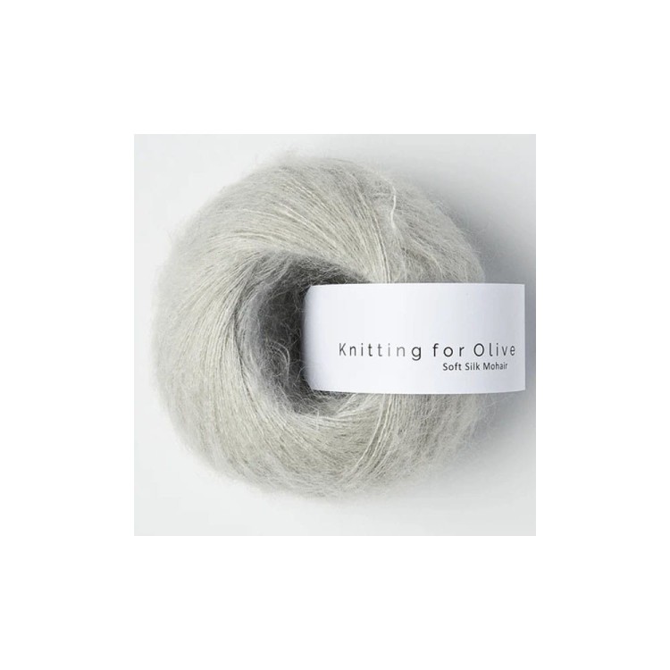 Włóczka Soft Silk Mohair Pearl Gray (Knitting for Olive)