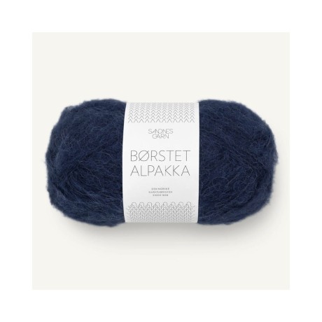 Przejdź do produktu Włóczka Borstet Alpakka 5575 Marinebla (Sandnes Garn)