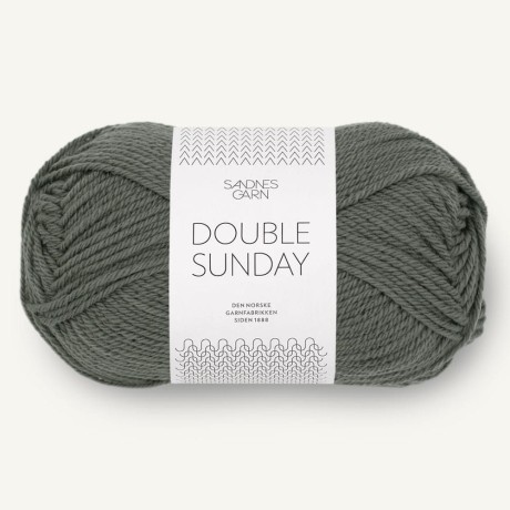Przejdź do produktu Włóczka Double Sunday 9071 Støvet olivengrønn (Sandnes Garn)