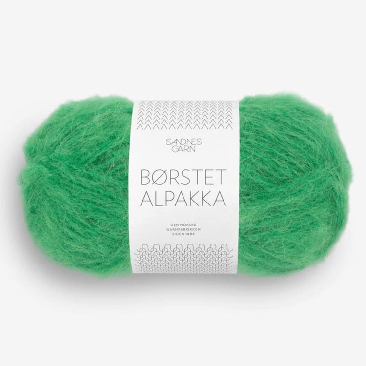 Włóczka Borstet Alpakka 8236 Jelly bean green (Sandnes Garn)