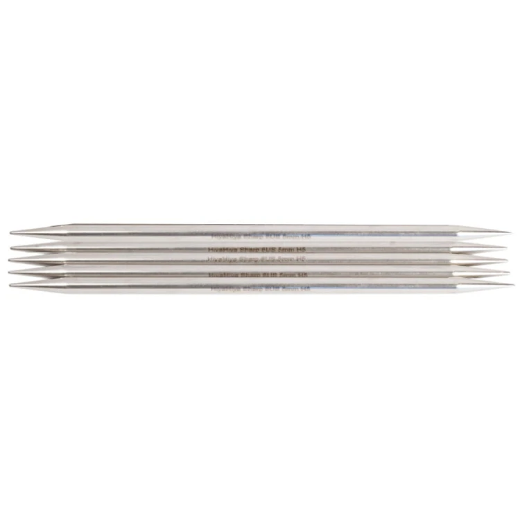 HiyaHiya Sharp DPNs 20 cm – ostre stalowe druty skarpetkowe