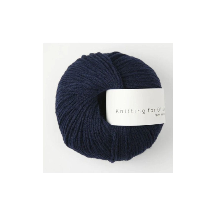 Włóczka Heavy Merino Navy Blue (Knitting for Olive)