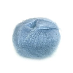 Włóczka Brushed Lace mohair 3012 Isblå (Mohair by Canard)