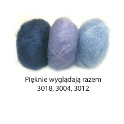Włóczka Brushed Lace mohair 3018 Dyb bla (Mohair by Canard)
