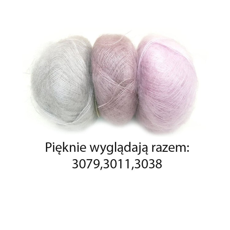Włóczka Brushed Lace mohair 3038 Rosa (Mohair by Canard)