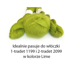 Włóczka Brushed Lace mohair 3099 Lime (Mohair by Canard)