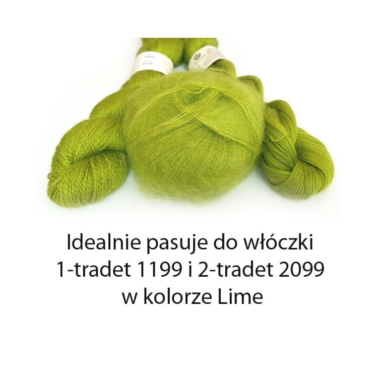 Włóczka Brushed Lace mohair 3099 Lime (Mohair by Canard)