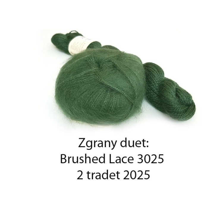 Włóczka Kid Mohair 2 ply 2025 Flaskegrøn (Mohair by Canard)