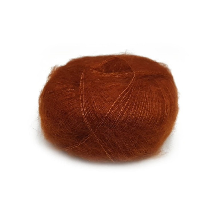 Włóczka Brushed Lace mohair 3048 Cognac (Mohair by Canard)