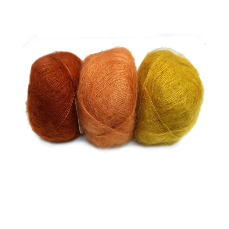 Przejdź do produktu Włóczka Brushed Lace mohair 3048 Cognac (Mohair by Canard)