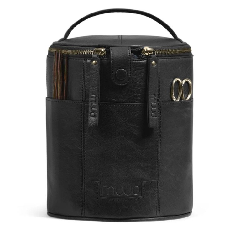 Saturn Black Skórzana torba projektowa (Muud)