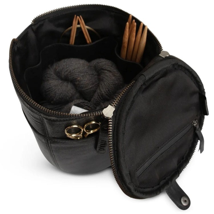 Saturn Black Skórzana torba projektowa (Muud)