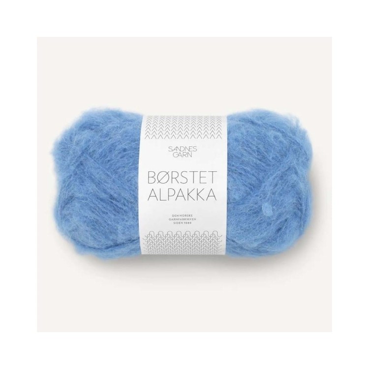 Włóczka Borstet Alpakka 6044 Regatta Blue (Sandnes Garn)