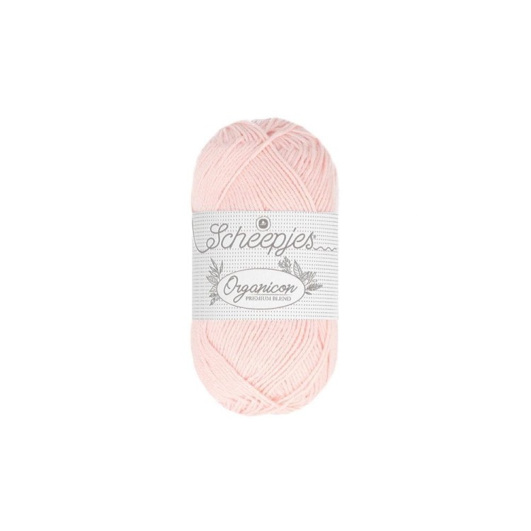 Włóczka Organicon 250 POWDER PINK (Scheepjes)