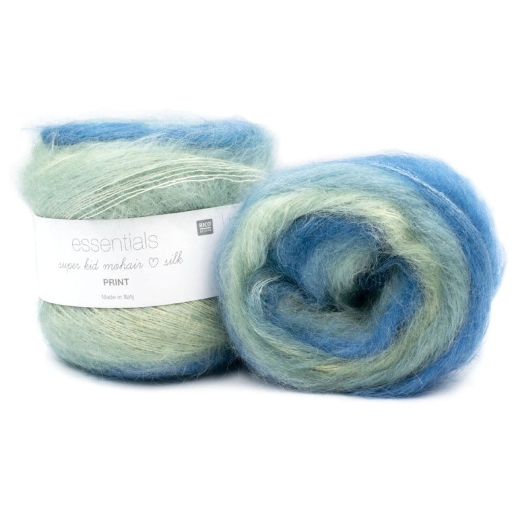Włóczka Essentials Super Kid Mohair loves Silk Print 006 (Rico Design)