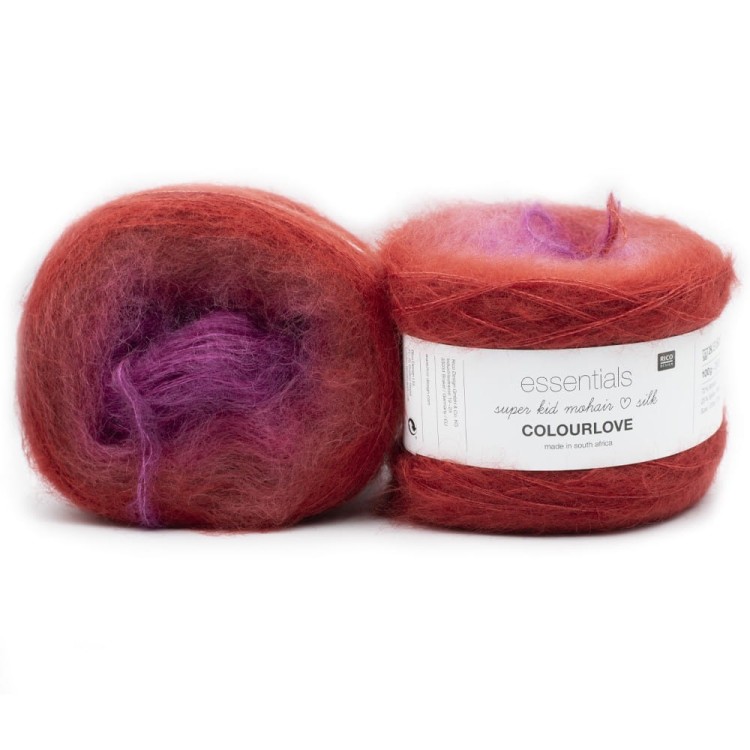 Włóczka Essentials Super Kid Mohair Loves Silk Colourlove 004 (Rico Design)