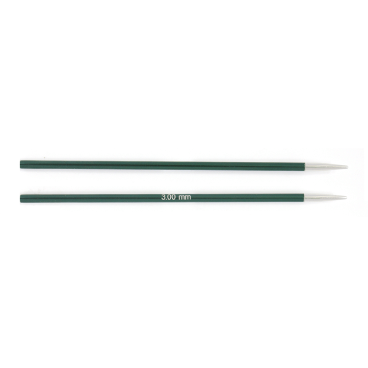 Metalowe druty do łączenia z żyłką Zing (KnitPro)