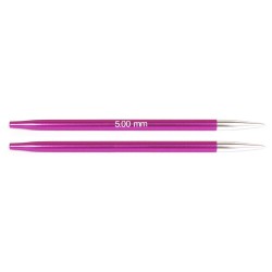 Metalowe druty do łączenia z żyłką Zing (KnitPro)