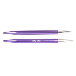 Metalowe druty do łączenia z żyłką Zing (KnitPro)