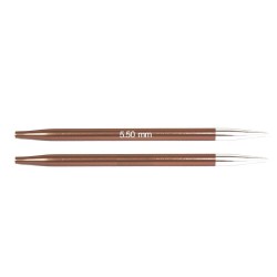 Metalowe druty do łączenia z żyłką Zing (KnitPro)