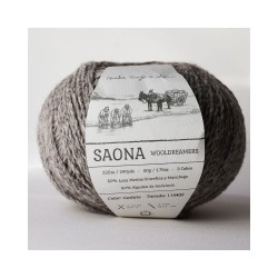 Saona Wooldreamers - włóczka z lokalnej hiszpańskiej wełny i bawełny z Andaluzji 50 g 220 m kolor Guthrie