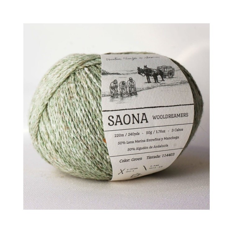 Włóczka Saona Groen (Wooldreamers)