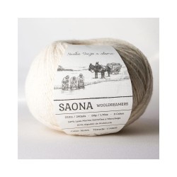 Saona Wooldreamers - włóczka z lokalnej hiszpańskiej wełny i bawełny z Andaluzji 50 g 220 m kolor Notes