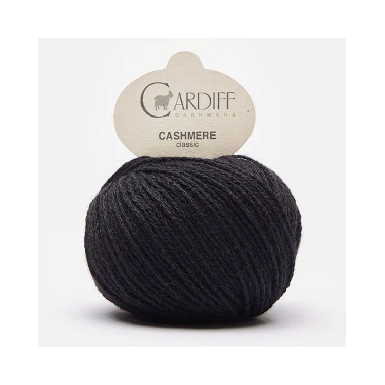 Włóczka Cashmere Small 516 Nero (Cardiff)