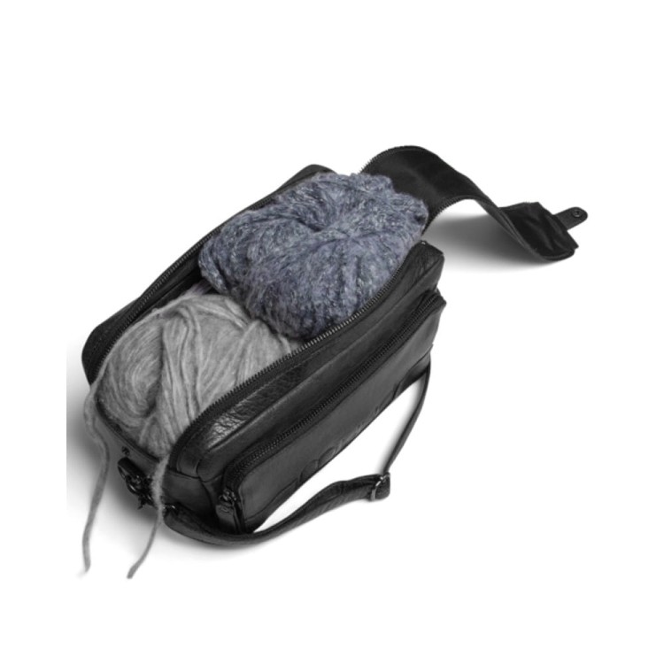 Stavanger Black Skórzana torba projektowa (Muud)