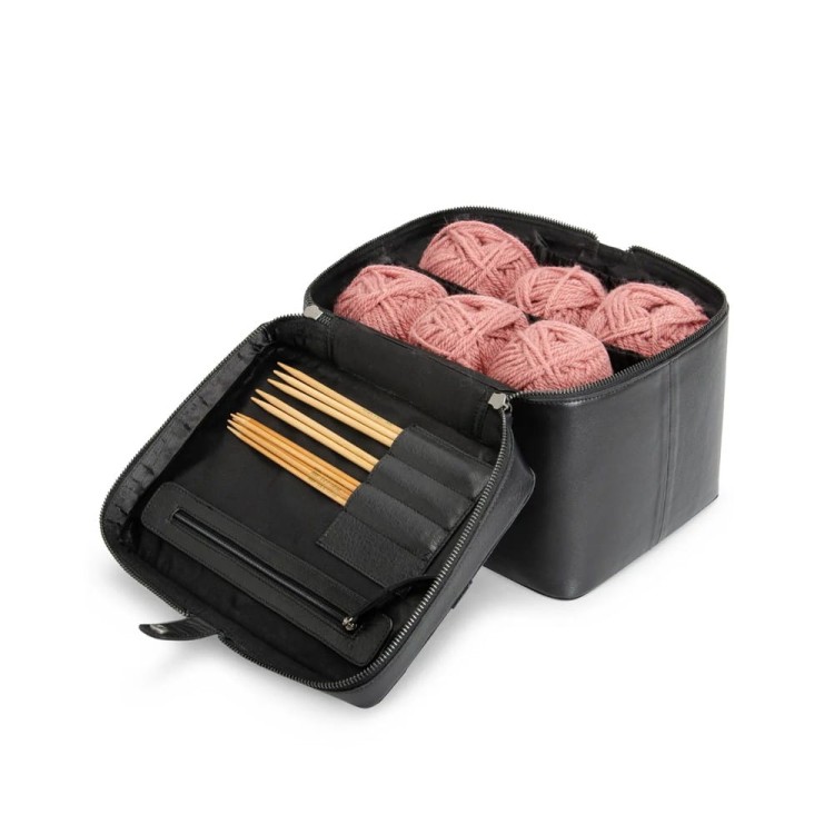 Lexi Black Skórzany kuferek - torba projektowa (Muud)