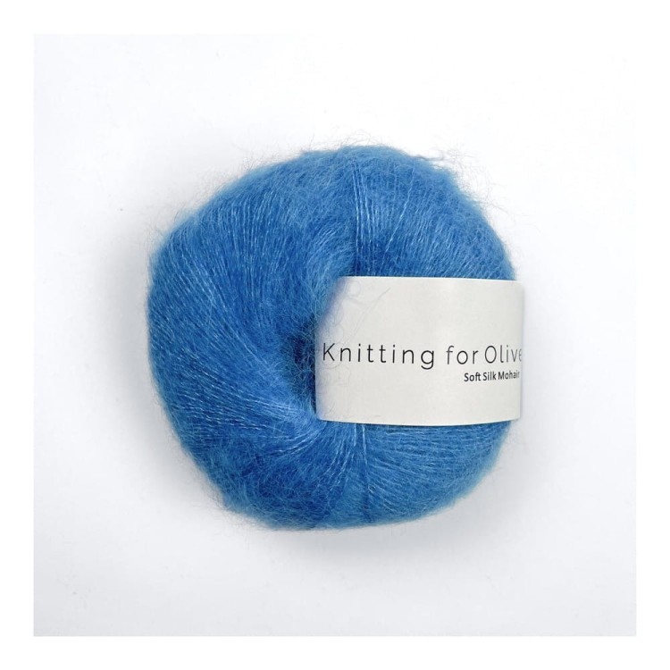 Włóczka Soft Silk Mohair Poppy Blue (Knitting for Olive)