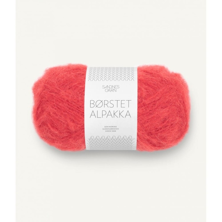 Włóczka Borstet Alpakka 4008 Poppy (Sandnes Garn)