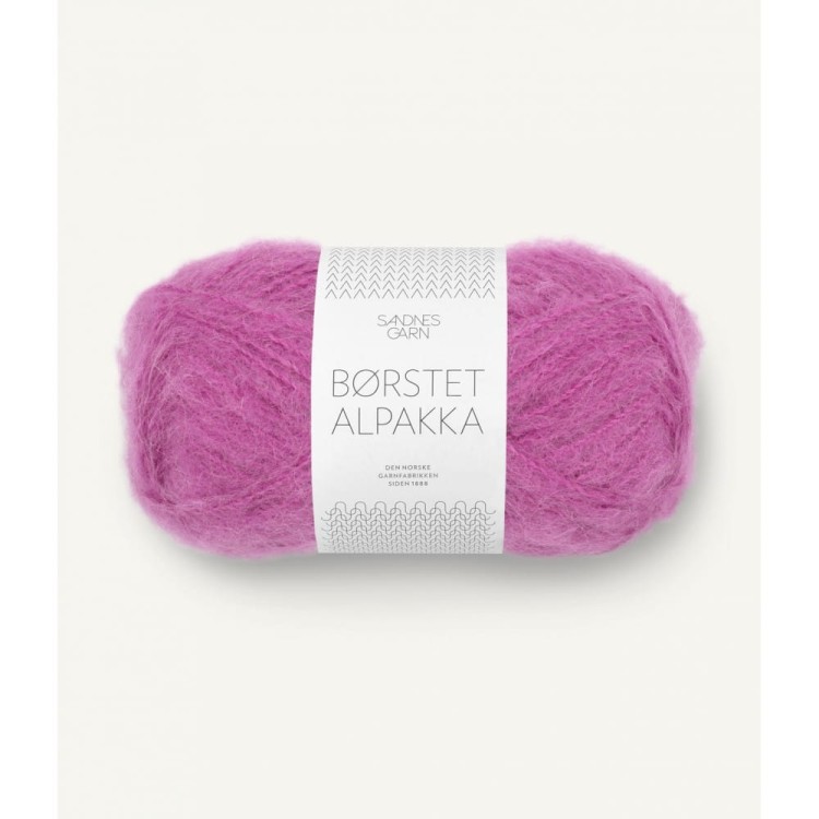 Włóczka Borstet Alpakka 4628 Magenta (Sandnes Garn)