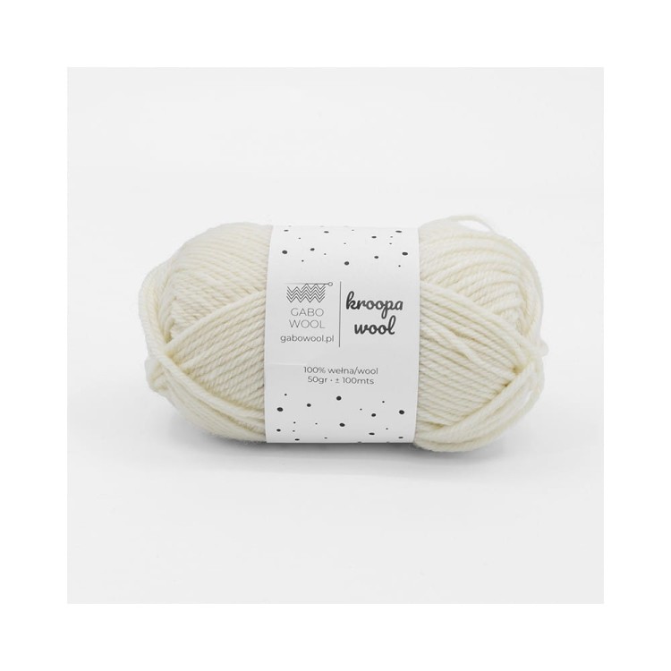 Włóczka Kroopa Wool 0100 Naturalny (Gabo Wool)