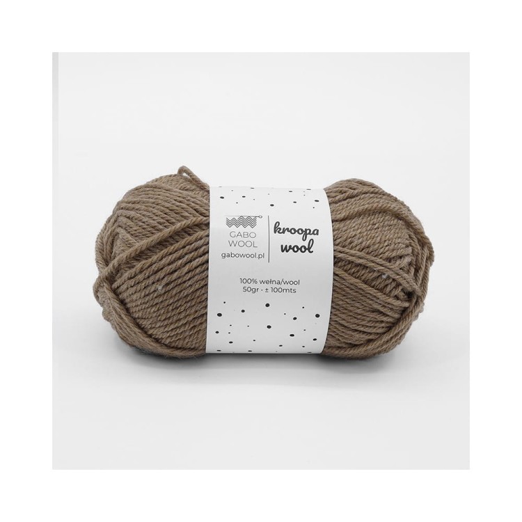 Włóczka Kroopa Wool 0281 Ciasteczkowy (Gabo Wool)
