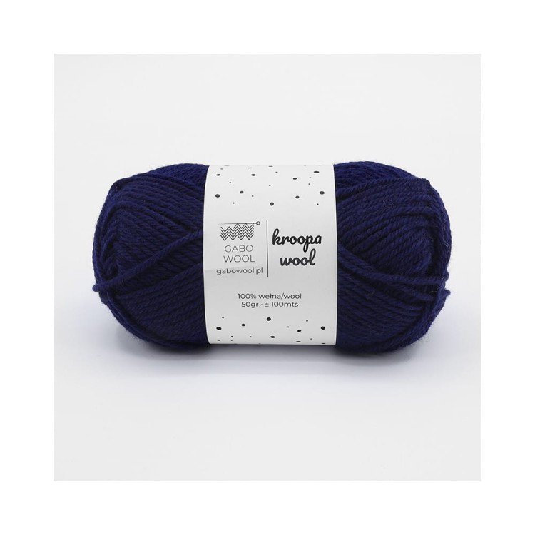 Włóczka Kroopa Wool 0936 Atramentowy (Gabo Wool)