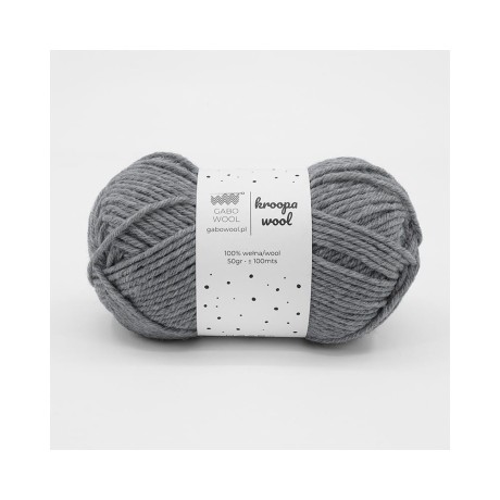 Przejdź do produktu Włóczka Kroopa Wool 0403 Szary (Gabo Wool)