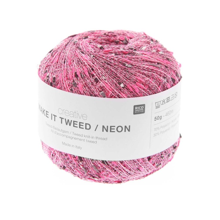 Make it Tweed Neon różowy (Rico Design)