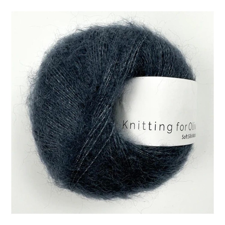 Włóczka Soft Silk Mohair Dusty Blue Whale (Knitting for Olive)