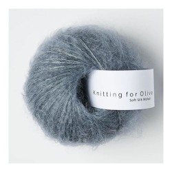 Włóczka Soft Silk Mohair Dusty Petroleum Blue (Knitting for Olive)