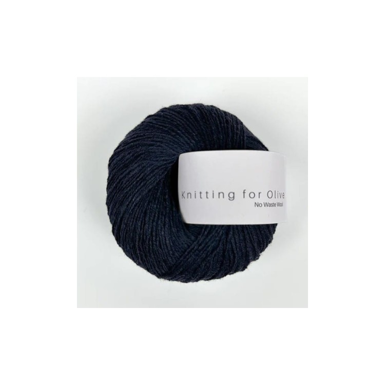 Włóczka No Waste Wool Dark Navy (Knitting for Olive)