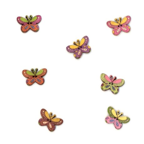 Przejdź do produktu Guzik drewniany  motylek  20 mm