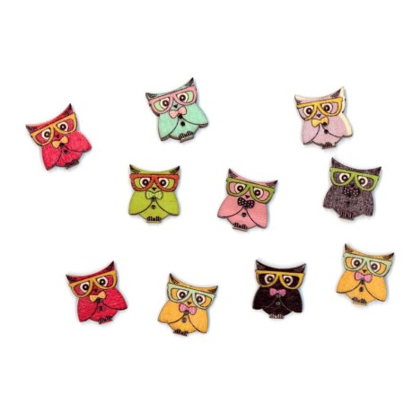Przejdź do produktu Guzik drewniany sowa 20 mm