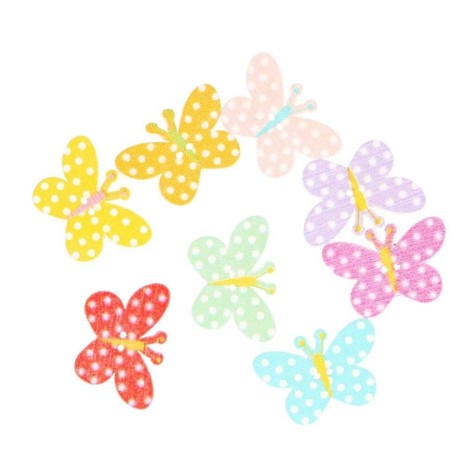 Przejdź do produktu Guzik drewniany  motylek  20 mm biały