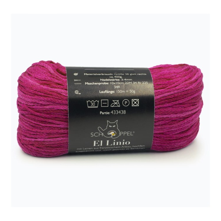 Włóczka El Linio 2555 Fuchsia (Schoppel)