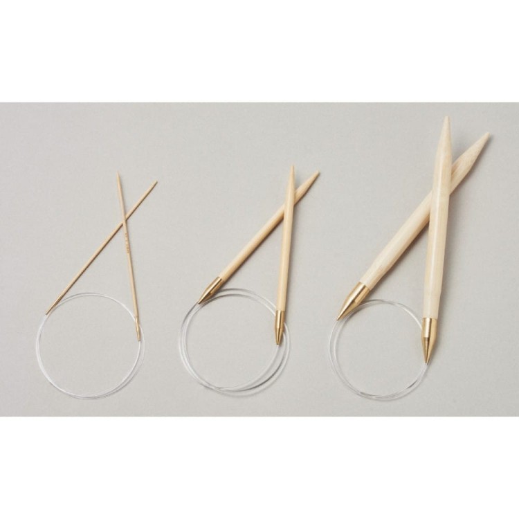 Druty bambusowe Shirotake na żyłce 80 cm (KA Seeknit)