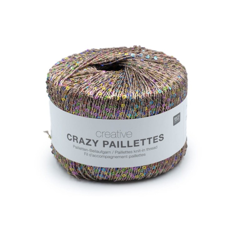 Włóczka Crazy Paillettes 001 (Rico Design)