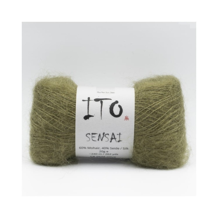 Włóczka Sensai 698 Olive (Ito)