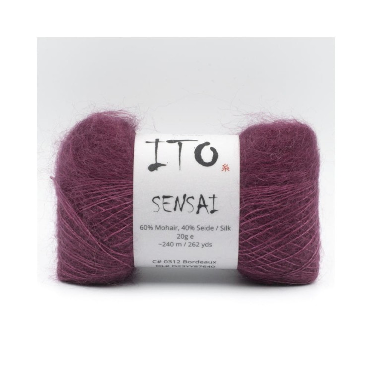 Włóczka Sensai 312 Bordeaux (Ito)