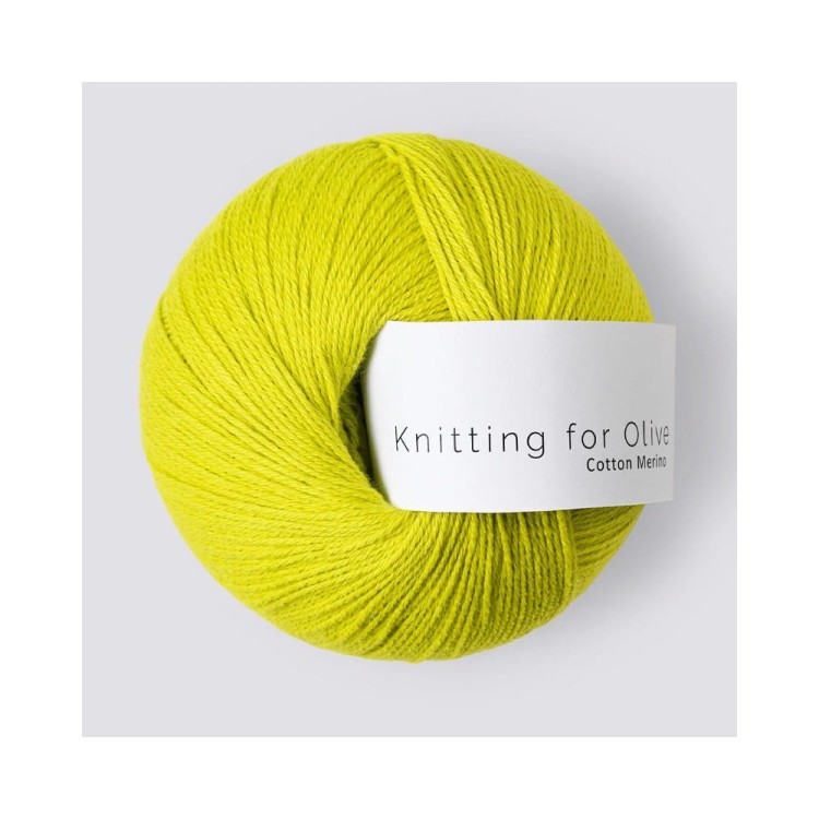 Włóczka Cotton Merino Lime Yellow (Knitting for Olive)